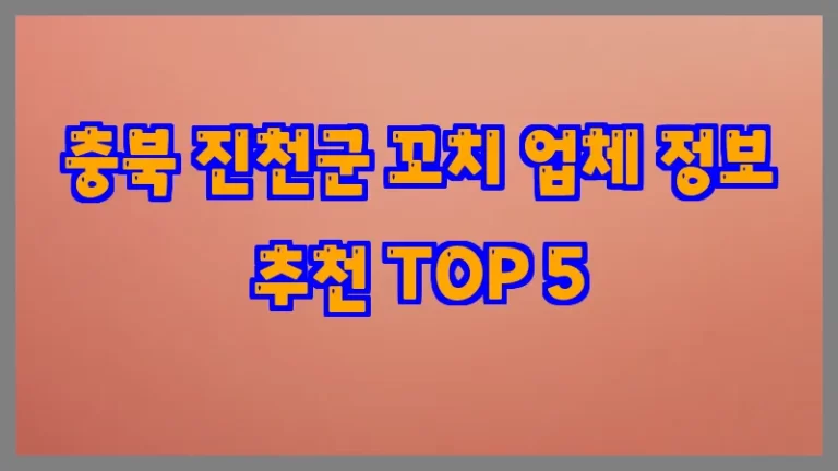 충북 진천군 꼬치 업체 정보 추천 TOP 5