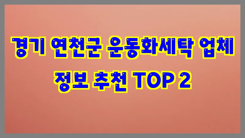 경기 연천군 운동화세탁