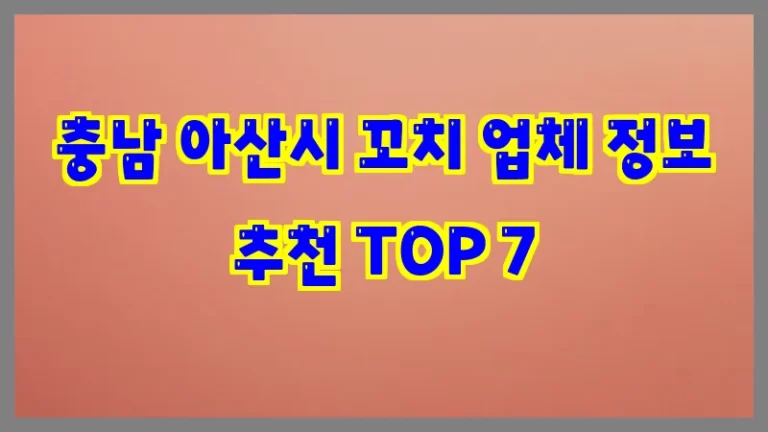충남 아산시 꼬치 업체 정보 추천 TOP 7