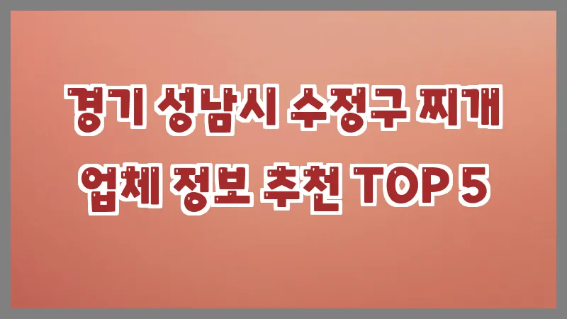 경기 성남시 수정구 찌개