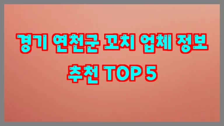 경기 연천군 꼬치 업체 정보 추천 TOP 5