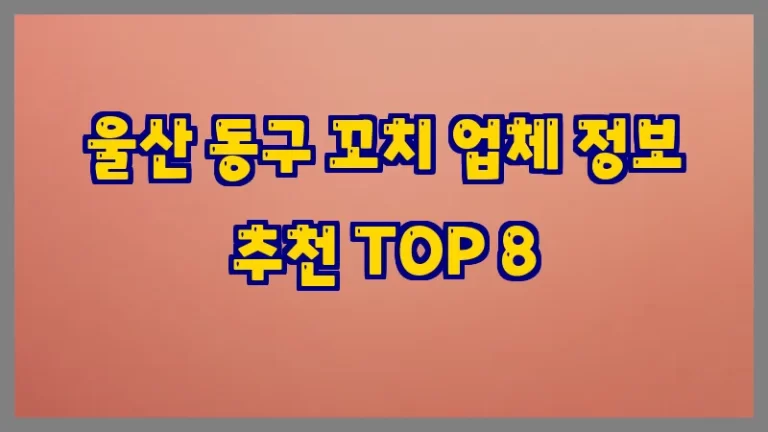 울산 동구 꼬치 업체 정보 추천 TOP 8