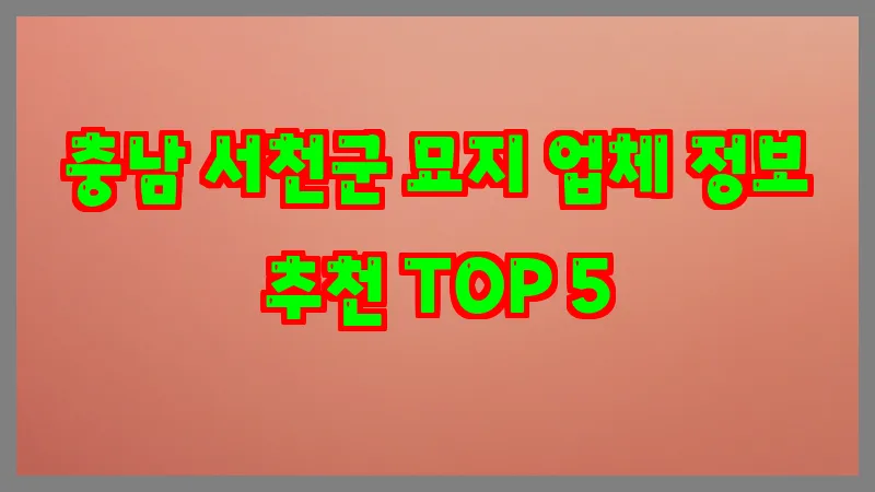 충남 서천군 묘지