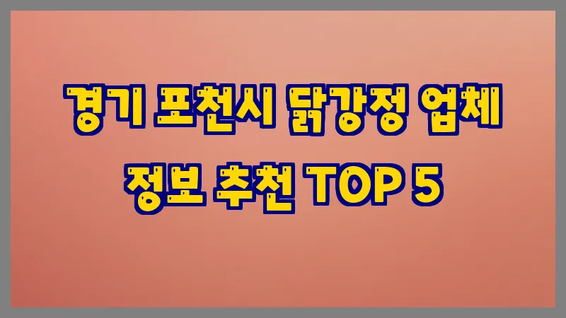경기 포천시 닭강정