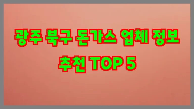 광주 북구 돈가스 업체 정보 추천 TOP 5