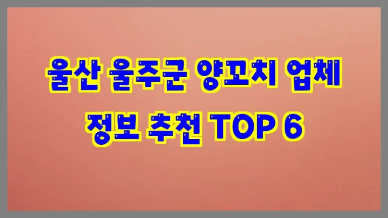 울산 울주군 양꼬치 업체 정보 추천 TOP 6