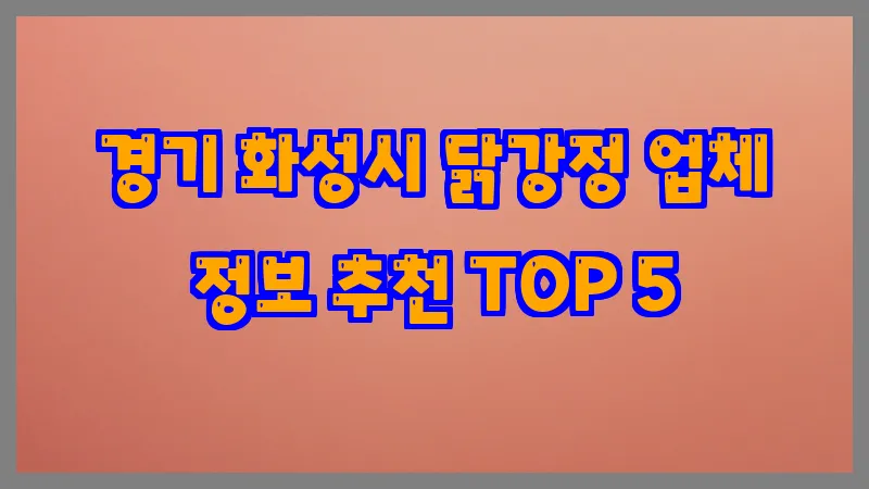 경기 화성시 닭강정