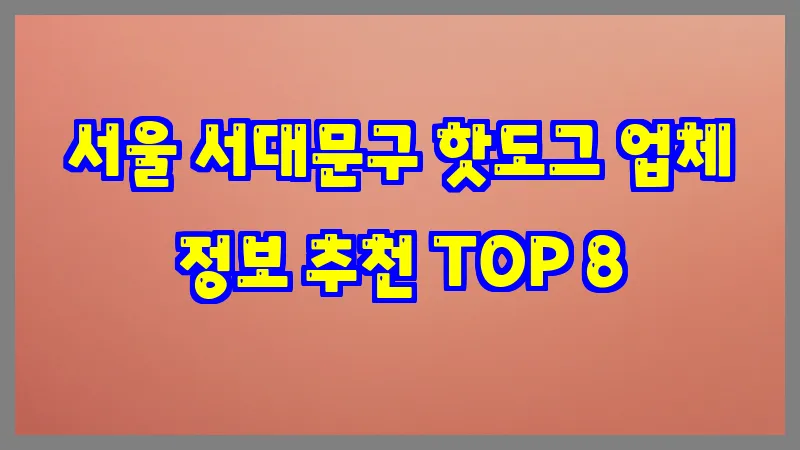서울 서대문구 핫도그