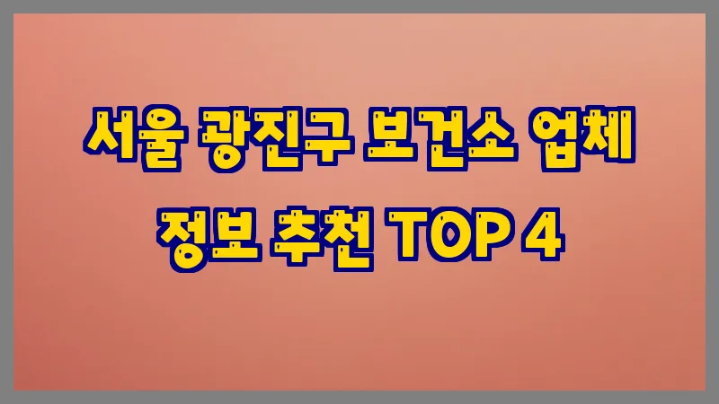 서울 광진구 보건소