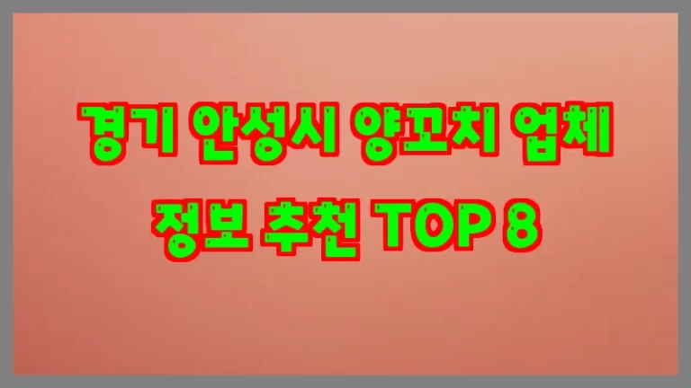 경기 안성시 양꼬치 업체 정보 추천 TOP 8
