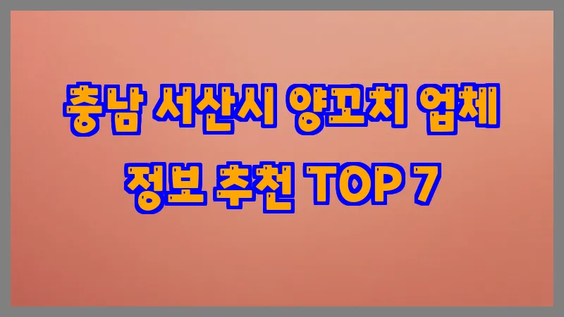 충남 서산시 양꼬치 업체 정보 추천 TOP 7
