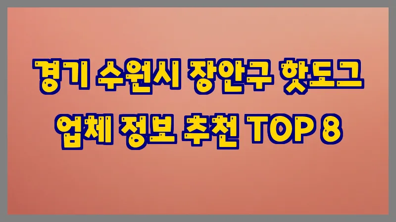 경기 수원시 장안구 핫도그