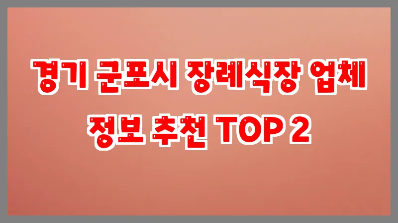 경기 군포시 장례식장