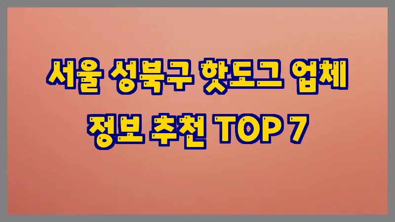 서울 성북구 핫도그