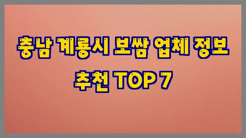 충남 계룡시 보쌈