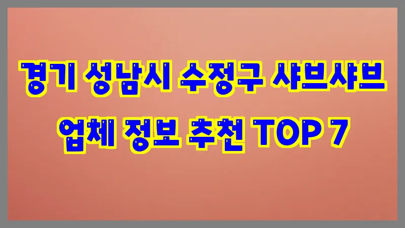 경기 성남시 수정구 샤브샤브