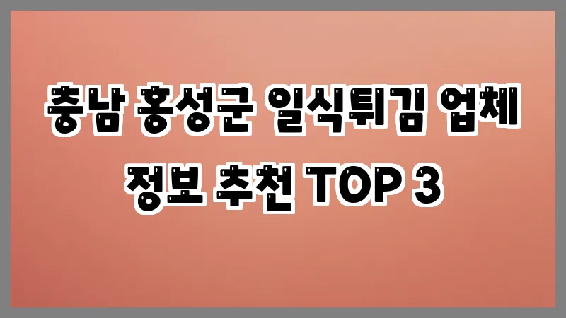 충남 홍성군 일식튀김