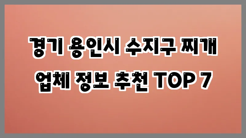 경기 용인시 수지구 찌개