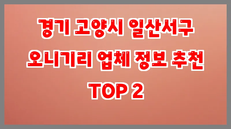 경기 고양시 일산서구 오니기리
