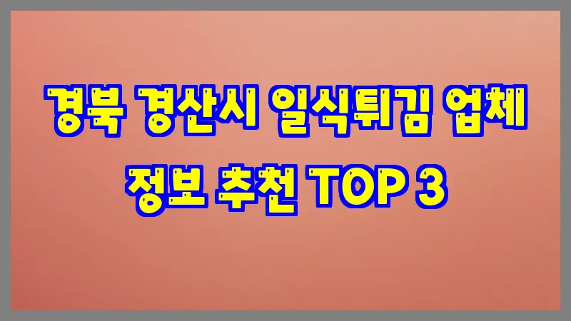 경북 경산시 일식튀김