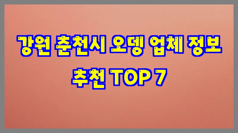 강원 춘천시 오뎅