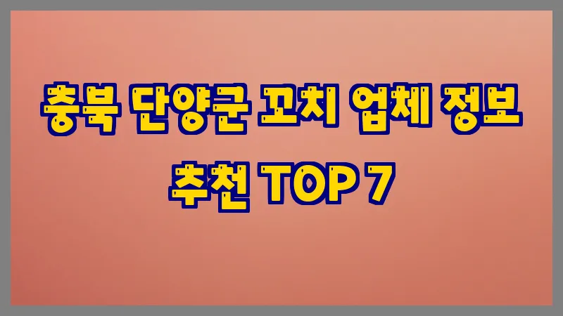 충북 단양군 꼬치
