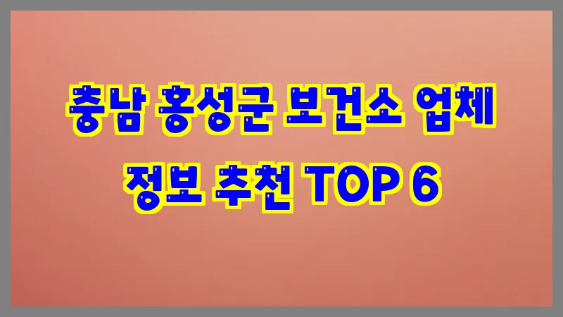 충남 홍성군 보건소