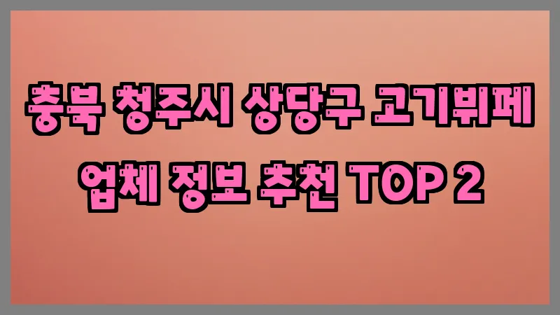 충북 청주시 상당구 고기뷔페 업체 정보 추천 TOP 2