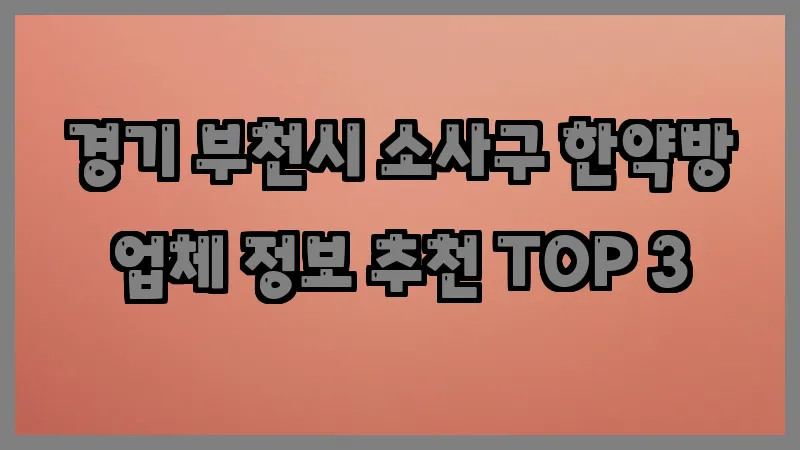 경기 부천시 소사구 한약방
