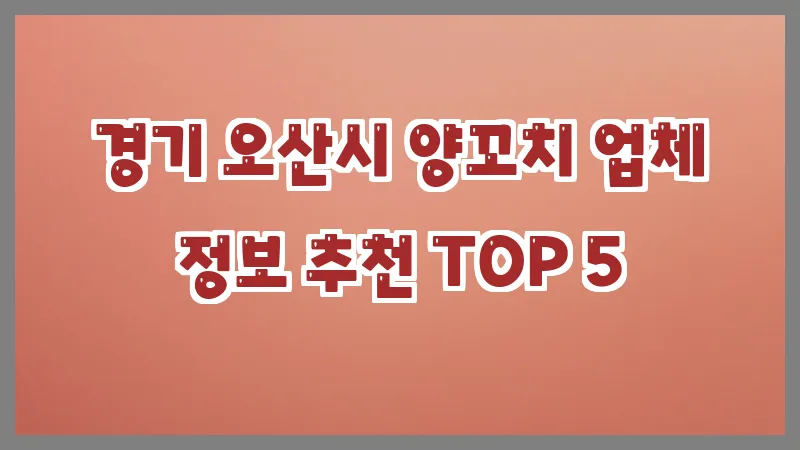 경기 오산시 양꼬치 업체 정보 추천 TOP 5
