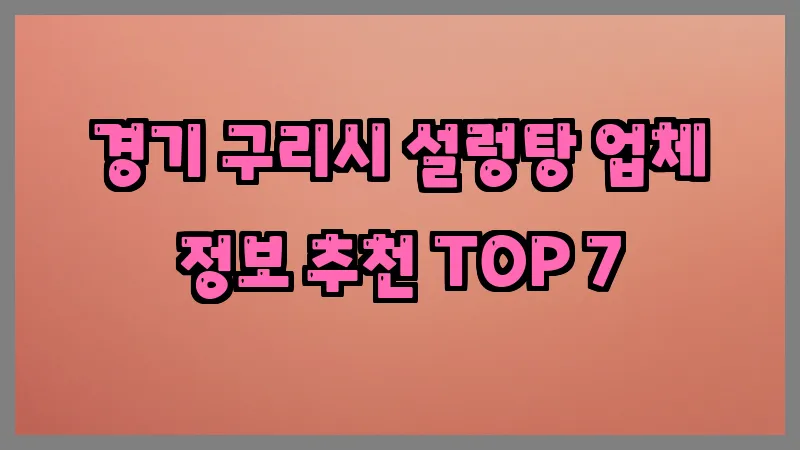 경기 구리시 설렁탕