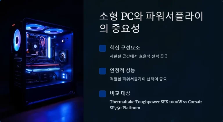 소형 PC에 적합한 최고의 파워서플라이 비교