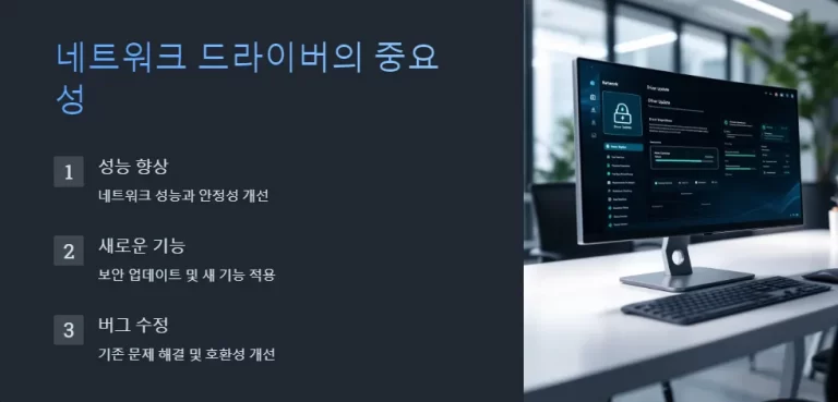 네트워크 드라이버 업데이트로 인터넷 속도 향상하기