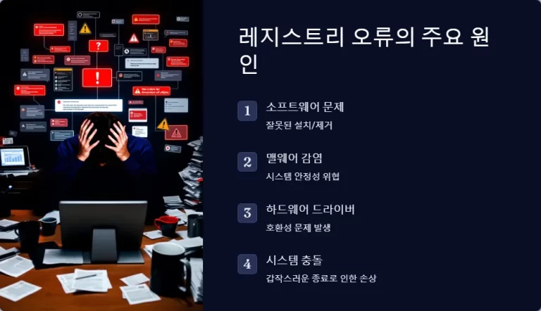 윈도우 레지스트리 오류 해결 방법 총정리