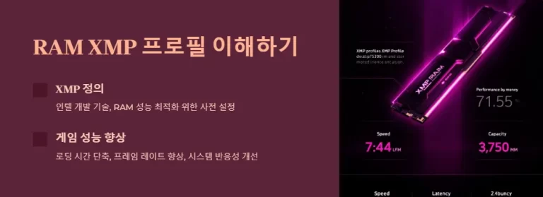 RAM XMP 프로필로 게임 성능 극대화하기 초보자 가이드