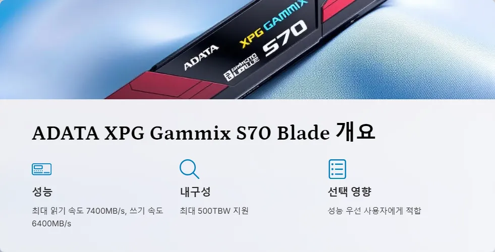 Sabrent Rocket 4 Plus ADATA XPG Gammix S70 Blade TBW_2