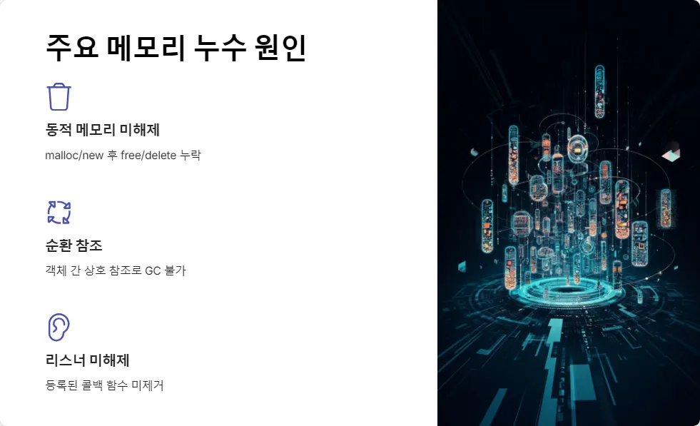 메모리 누수 원인과 해결방법_2
