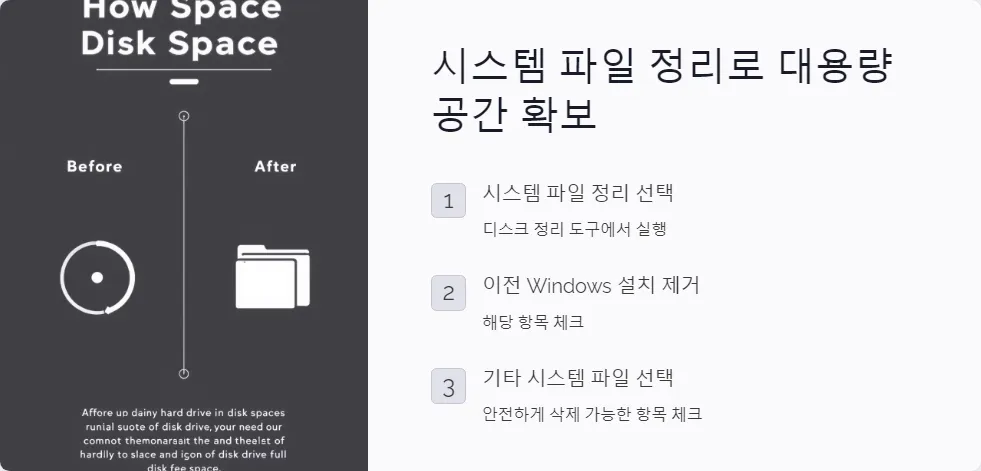 디스크 용량 늘리기 윈도우 최적화_2