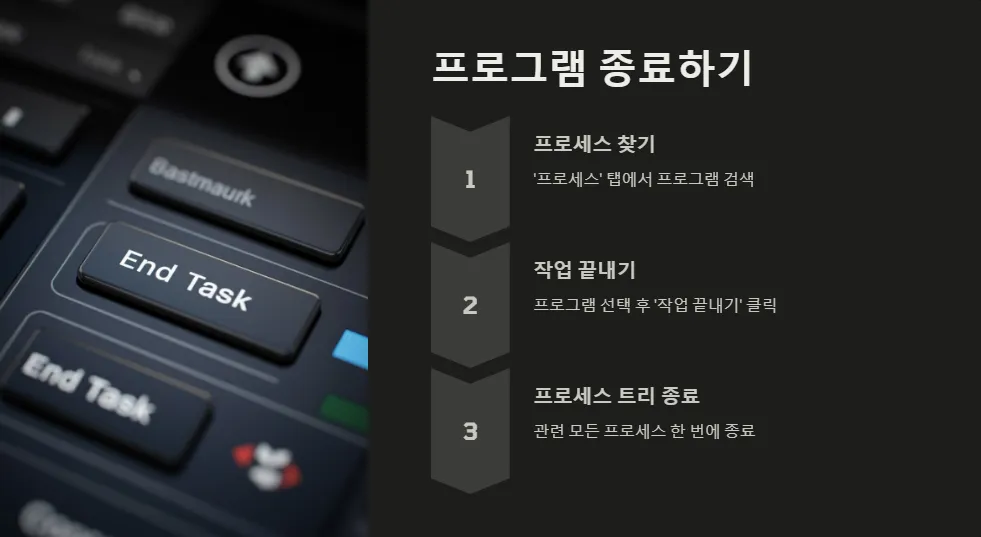 프로그램 강제 종료 작업관리자_2