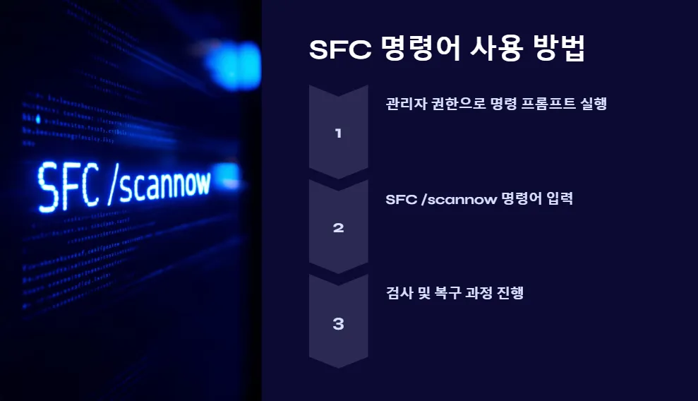 시스템 파일 복구 SFC 명령어로 윈도우 오류 해결하기_2