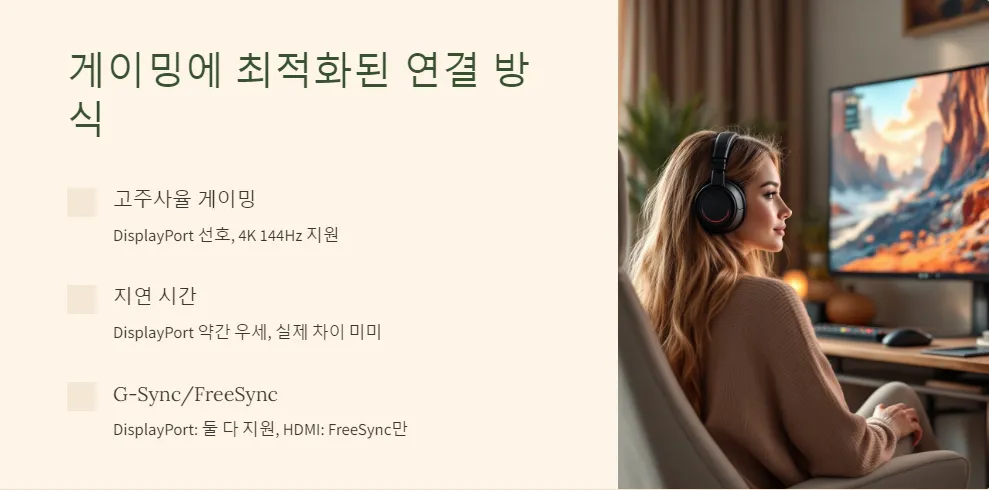 그래픽카드 DisplayPort HDMI 선택 게이밍 모니터 연결_2