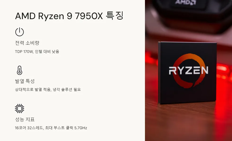 인텔 AMD CPU 전력 발열 비교_3