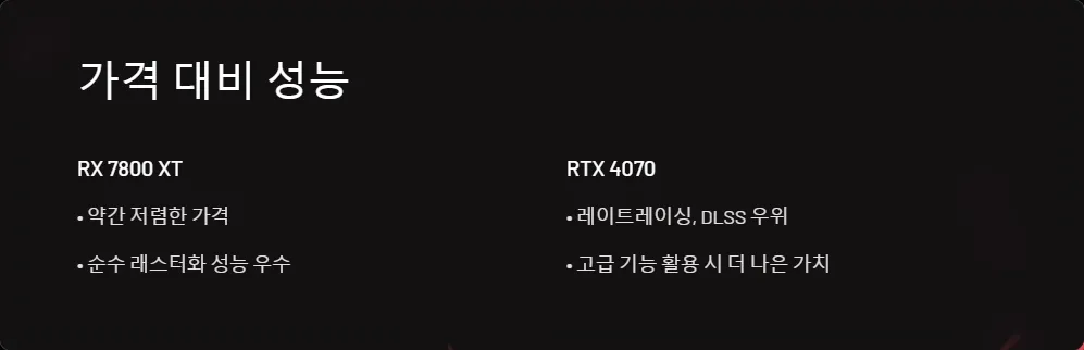 RX 7800 XT RTX 4070 가성비 비교_3