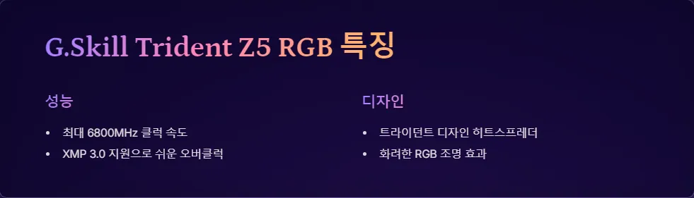 Corsair Dominator Titanium DDR5 G.Skill Trident Z5 RGB 성능 비교_3