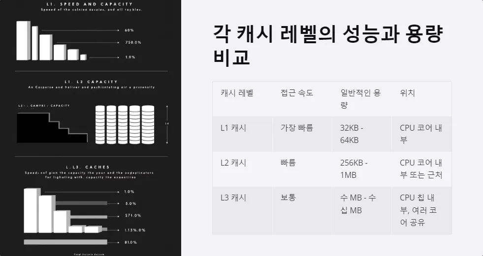 CPU L1 L2 L3 캐시 메모리 성능 차이와 역할_3