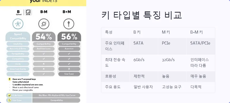 M2 SSD 키 타입 차이점_3