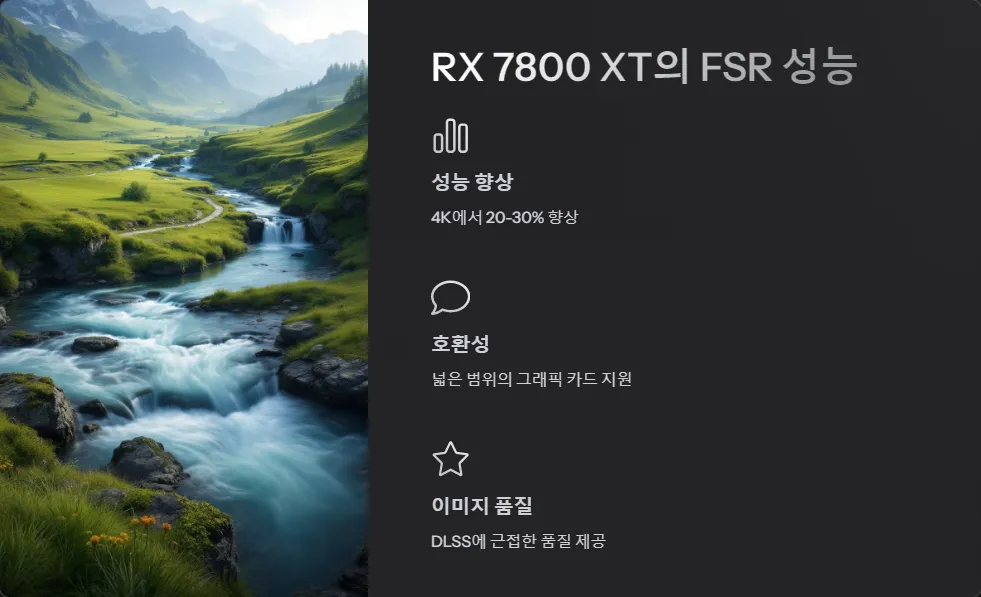 RTX 4070 Super RX 7800 XT DLSS FSR 성능 비교_4