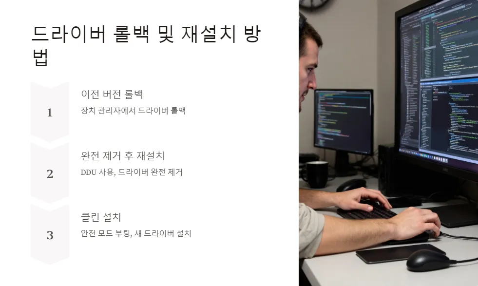 윈도우11 그래픽 드라이버 충돌 해결_4