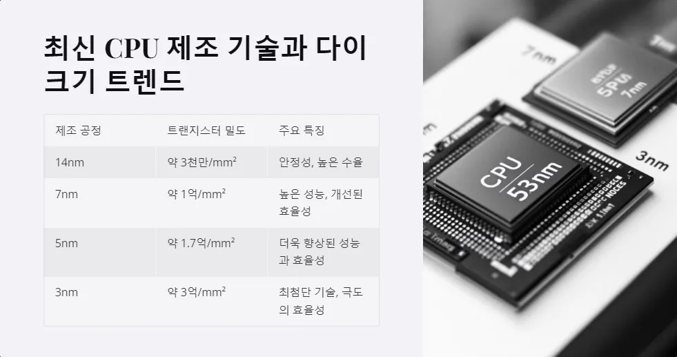 CPU 다이 크기 성능 효율성_4