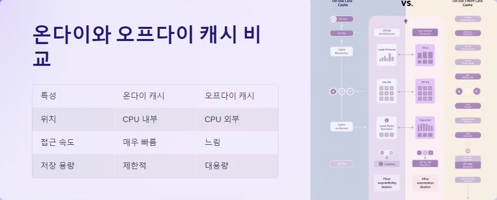 CPU 온다이 캐시 오프다이 캐시 차이점_4